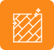 Tile icon with sparkles on orange background.