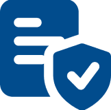Document icon with a security shield.